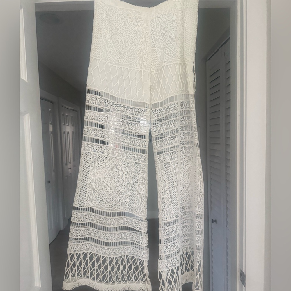 Alexis White Lace Romee Pants